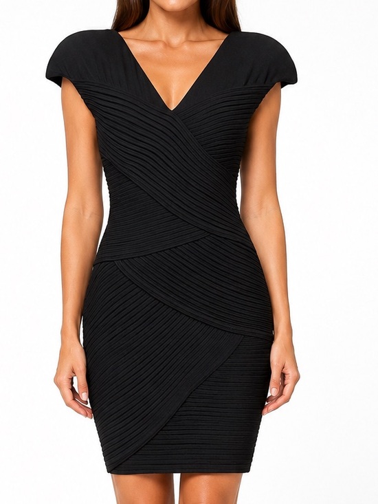 Robert Rodriguez Dresses & Skirts - NWT - Robert Rodriguez Ribbed Bandage Bodycon Dress Black Size 10